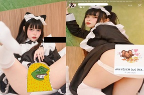 Gia Hân cosplay Hầu Gái