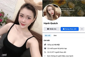 Hạnh Quách và bạn trai